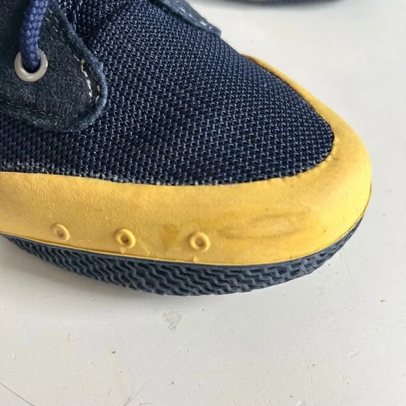 Polo Sport Ralph Lauren Boat shoes Sneakers Mens 7.5 blue preppy Americana vtg